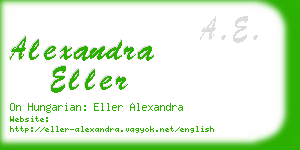 alexandra eller business card